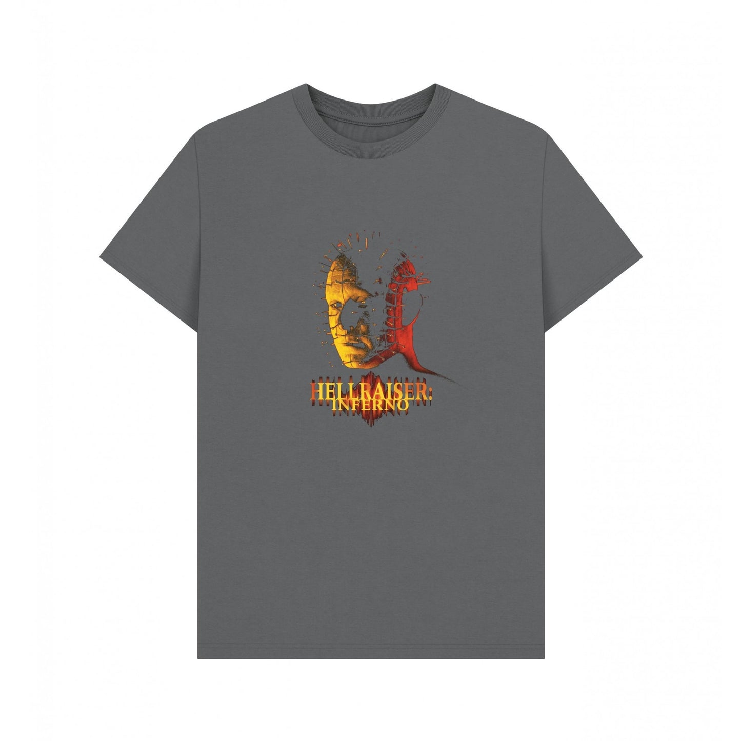 Slate Grey - Front - Hellraiser Unisex Adult Inferno T-Shirt