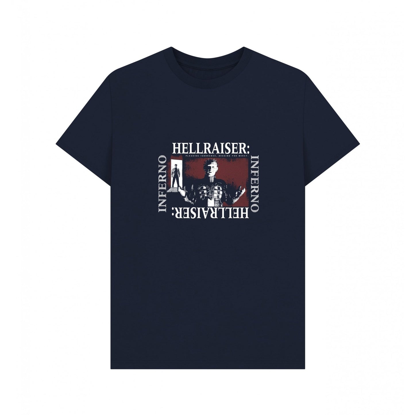 Navy Blue - Front - Hellraiser Unisex Adult Inferno T-Shirt