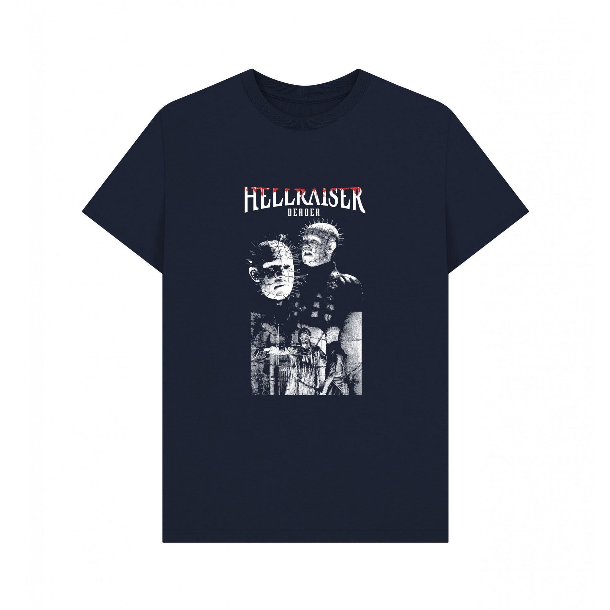 Navy Blue - Front - Hellraiser Unisex Adult Deader Portrait T-Shirt