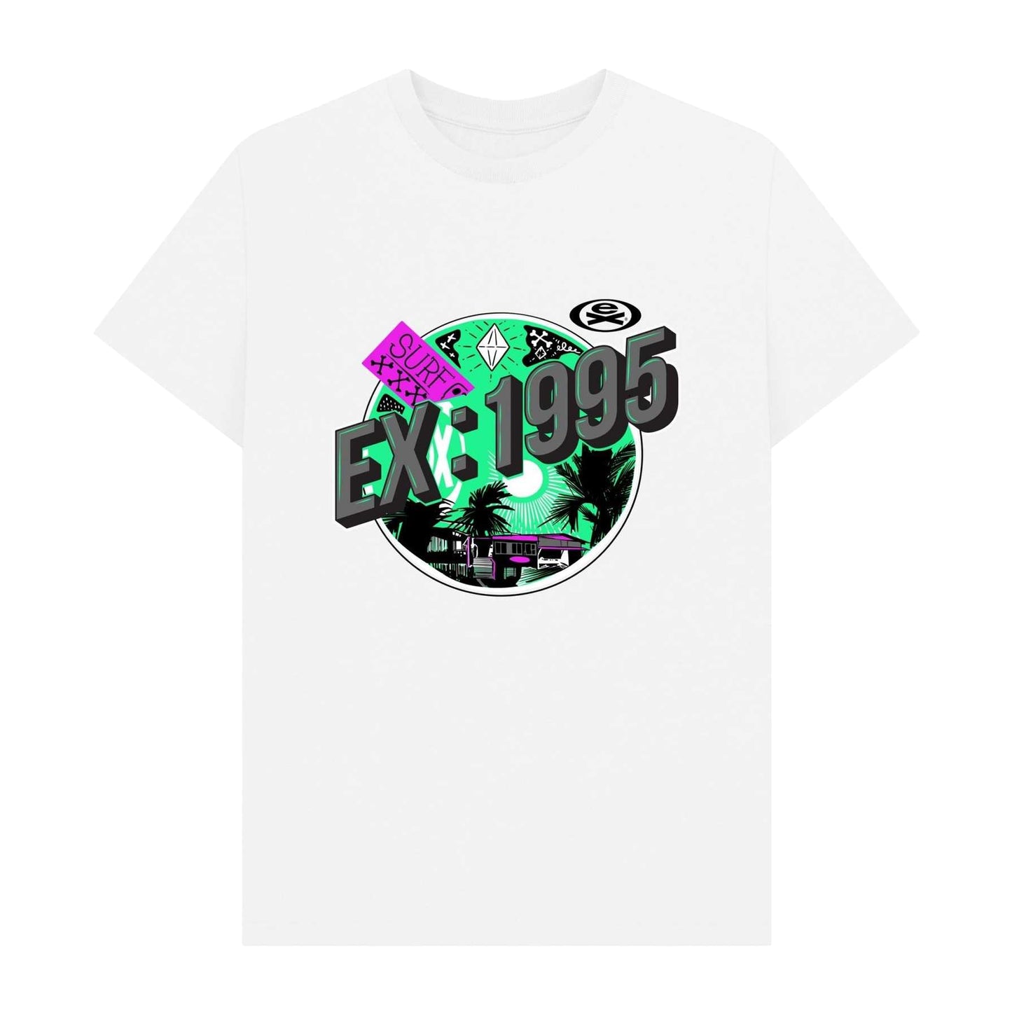 White - Front - Extreme Unisex Adult Rise & Ride T-Shirt