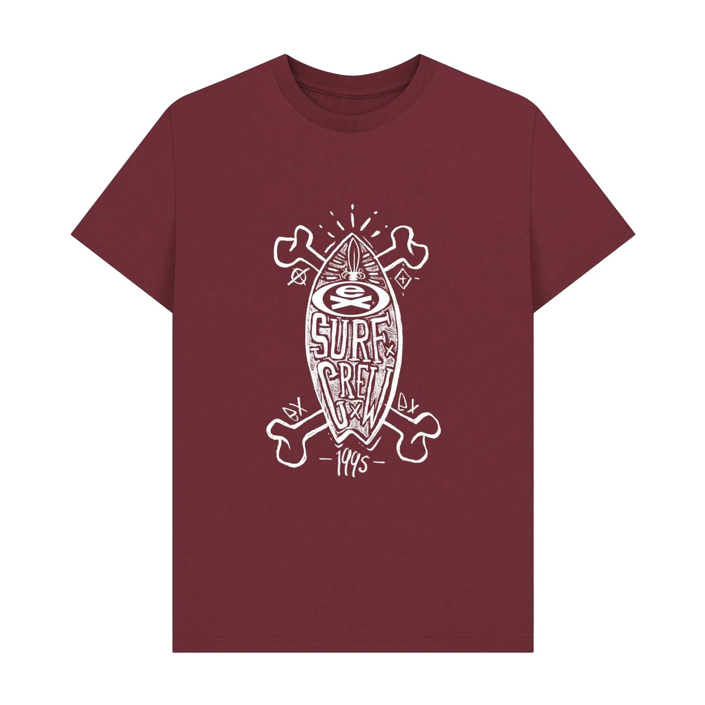 Red Wine - Front - Extreme Unisex Adult 95 Crew T-Shirt