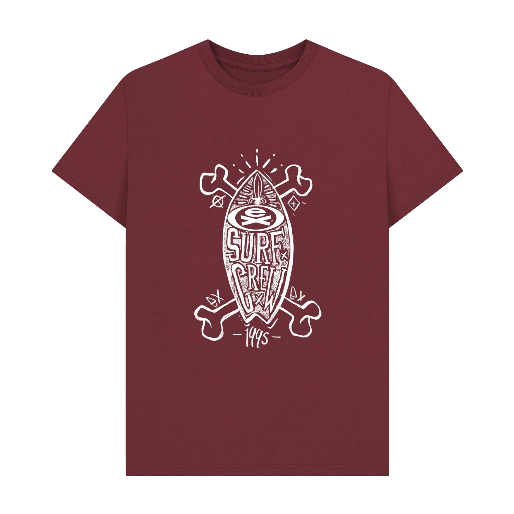 Red Wine - Front - Extreme Unisex Adult 95 Crew T-Shirt