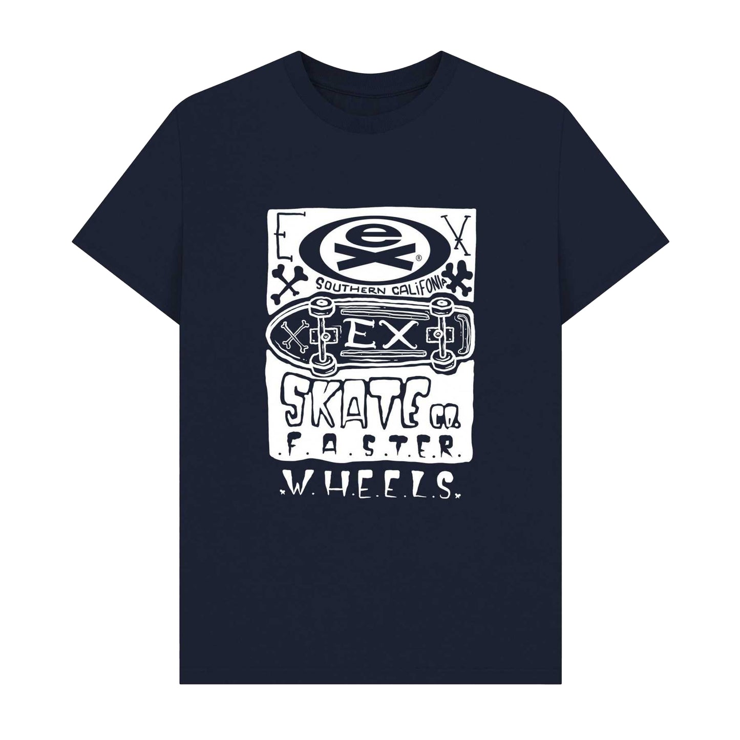 Navy Blue - Front - Extreme Unisex Adult Southern California T-Shirt