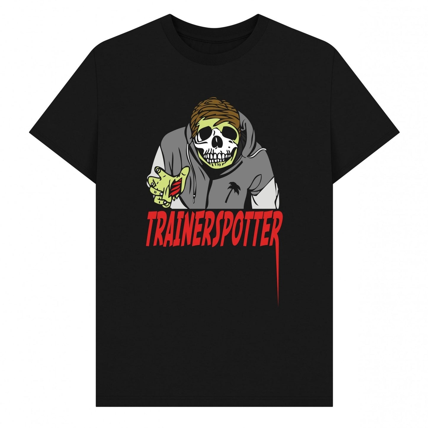 Black - Front - Trainer Spotter Unisex Adult Ghoul T-Shirt