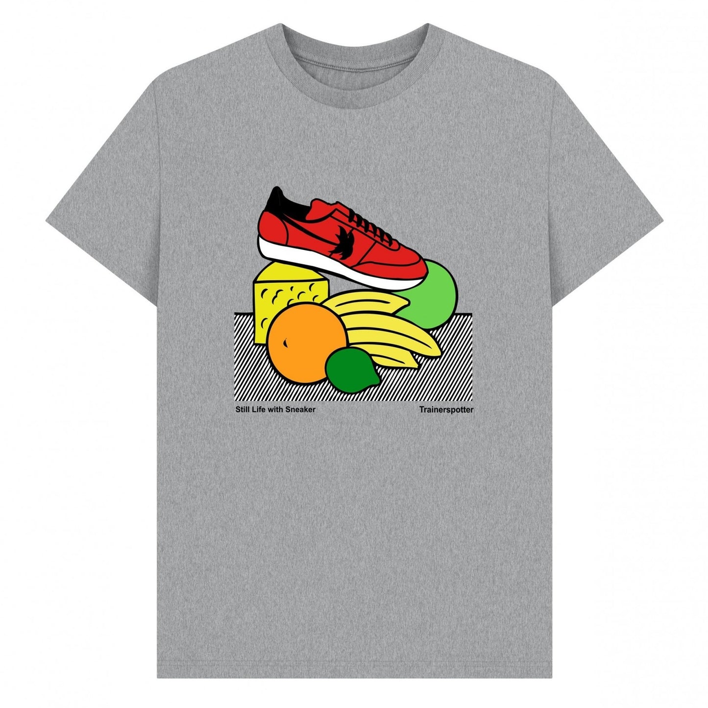 Athletic Grey - Front - Trainer Spotter Unisex Adult Still Life T-Shirt