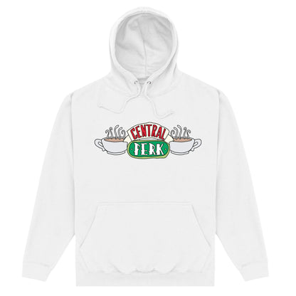 White - Front - Friends Unisex Adult Central Perk Hoodie