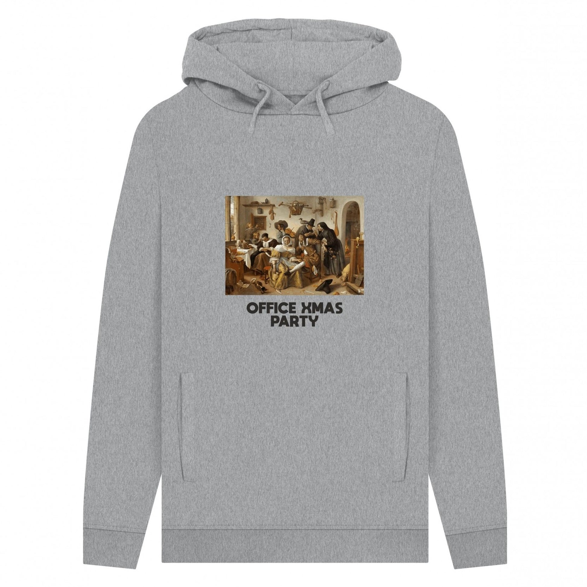 Light Heather - Front - Apoh Unisex Adult Office Xmas Party Jan Steen Hoodie