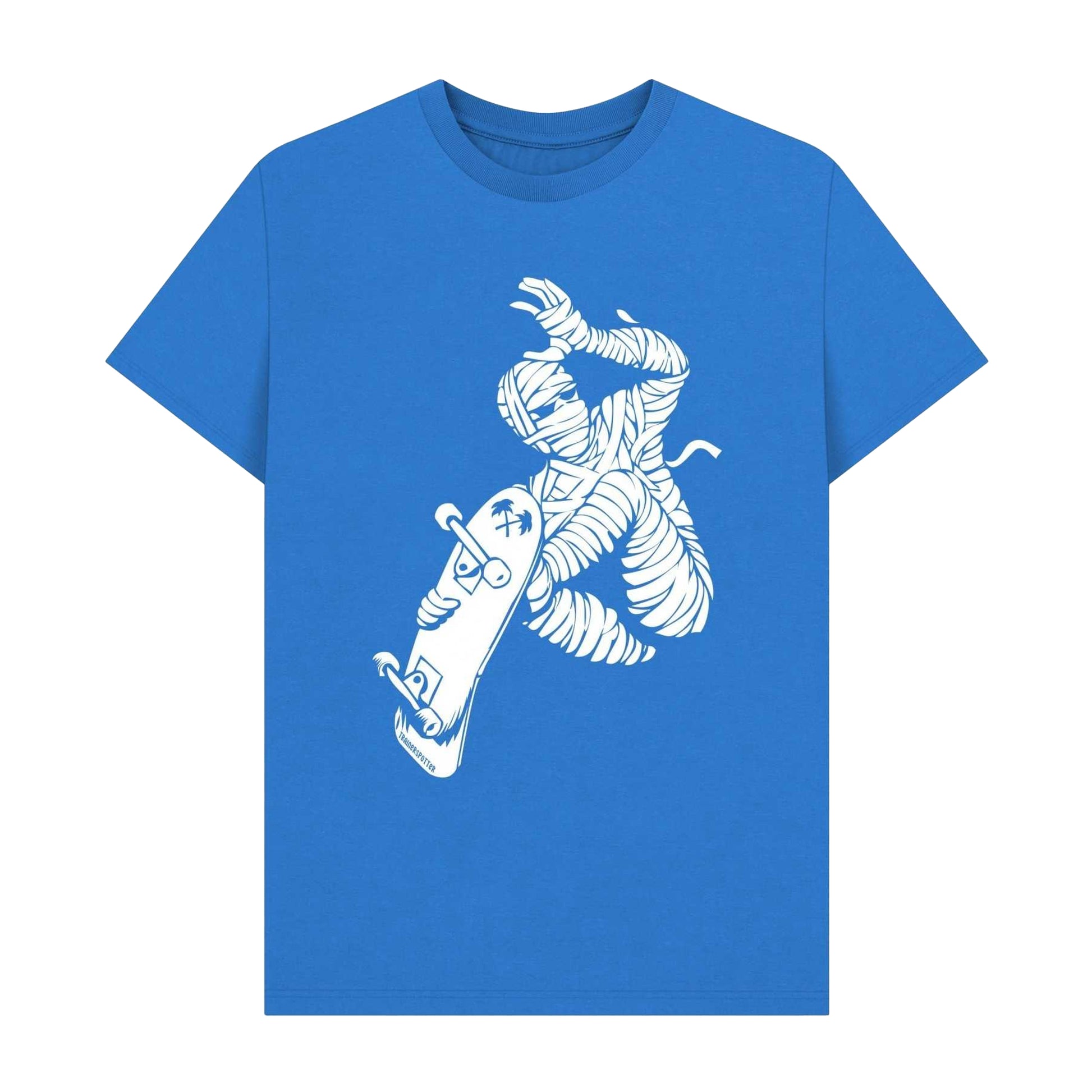 Bright Blue - Front - Trainer Spotter Unisex Adult Skate Mummy T-Shirt