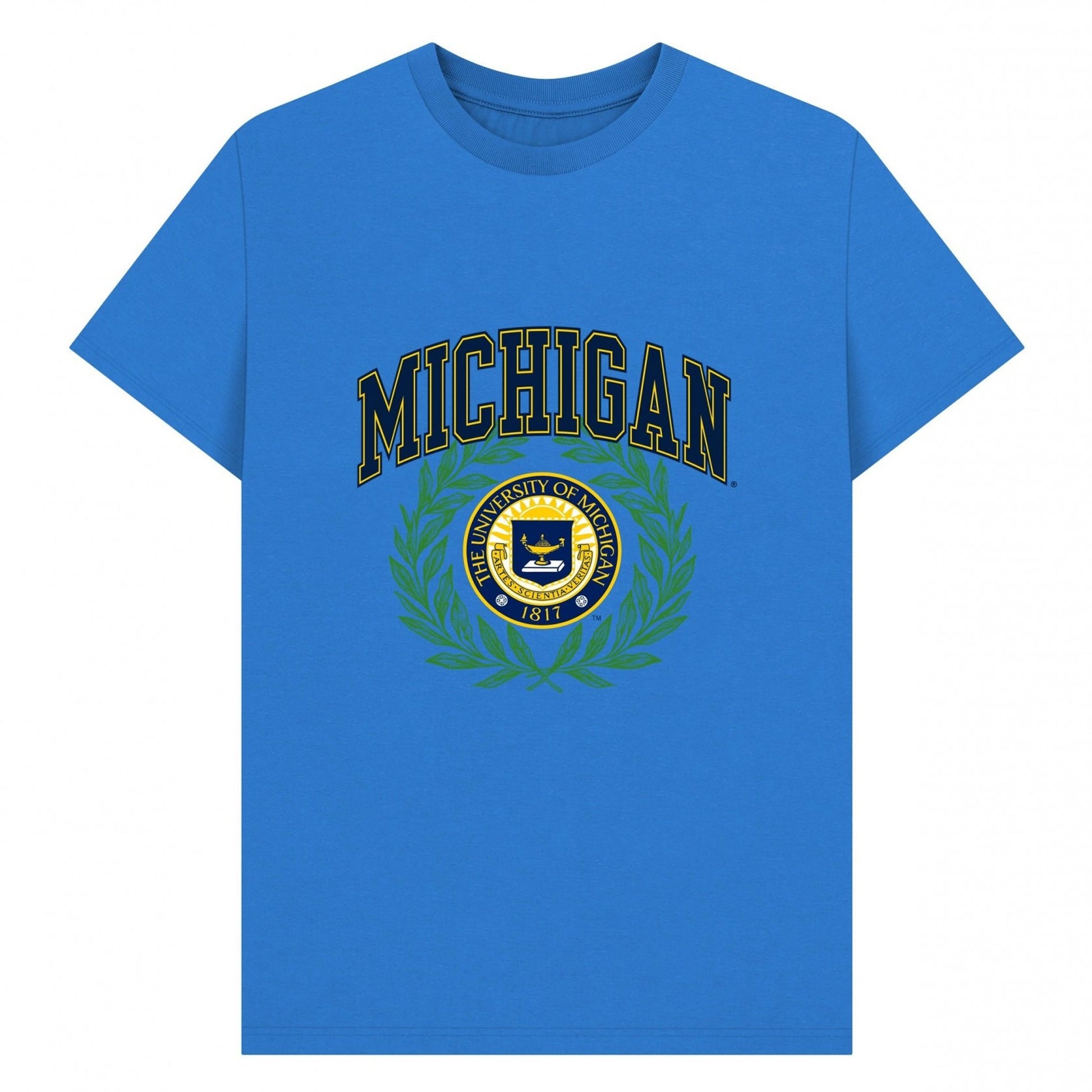 Bright Blue - Front - Park Fields Unisex Adult Los Angeles T-Shirt