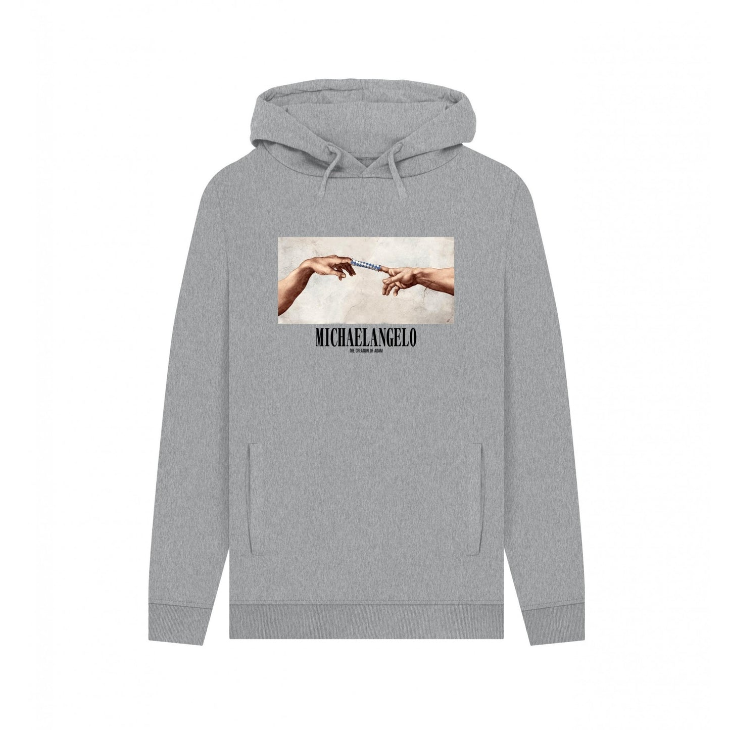 Light Heather - Front - Apoh Unisex Adult Munch Santa´s Coming Michelangelo Hoodie