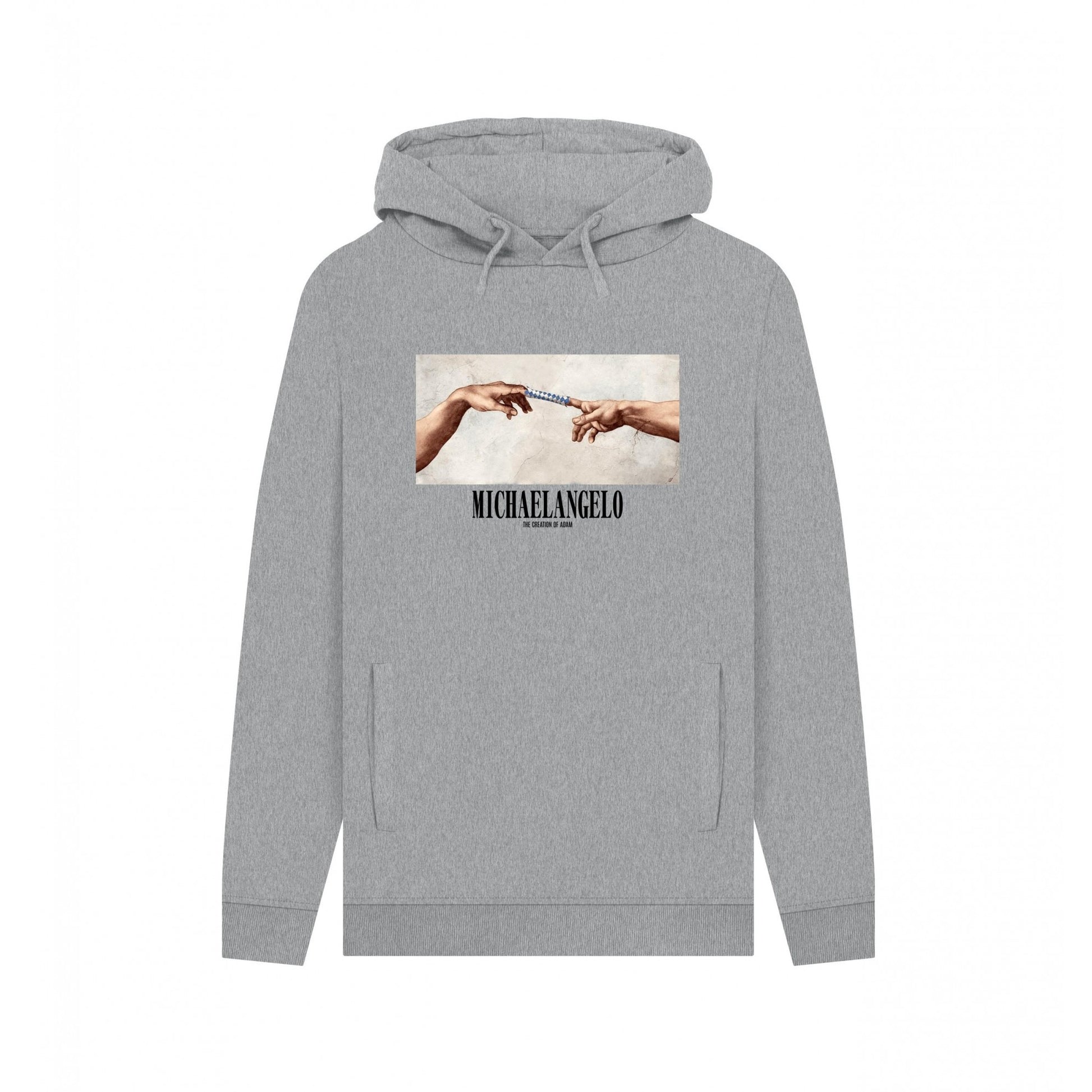 Light Heather - Front - Apoh Unisex Adult Munch Santa´s Coming Michelangelo Hoodie