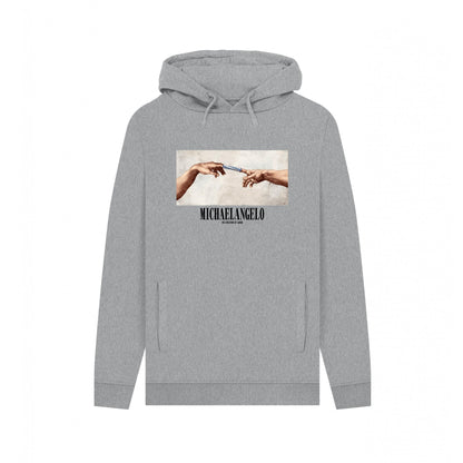 Light Heather - Front - Apoh Unisex Adult Munch Santa´s Coming Michelangelo Hoodie
