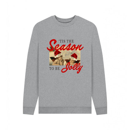 Light Heather - Front - Apoh Unisex Adult Tis The Season To Be Jolly Raphael Sweatshirt