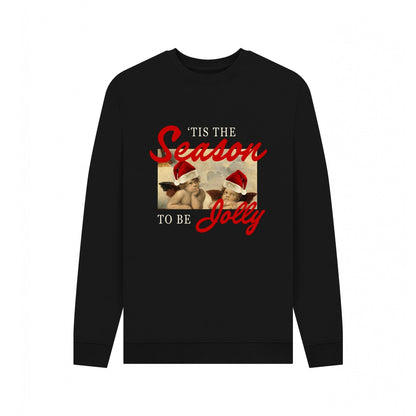 Black - Front - Apoh Unisex Adult Tis The Season To Be Jolly Raphael Sweatshirt