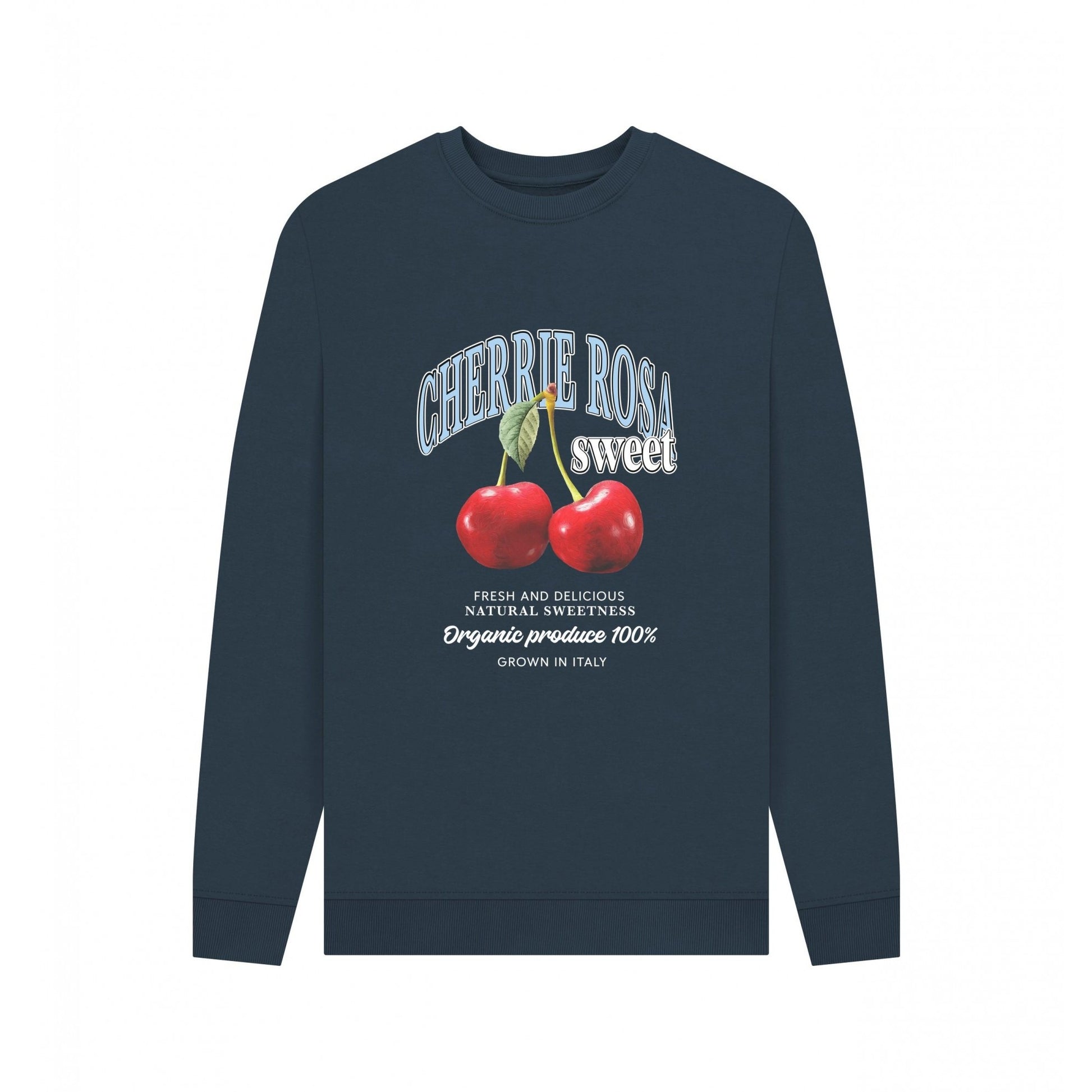 Navy Blue - Front - Apoh Unisex Adult Cherry Sweatshirt
