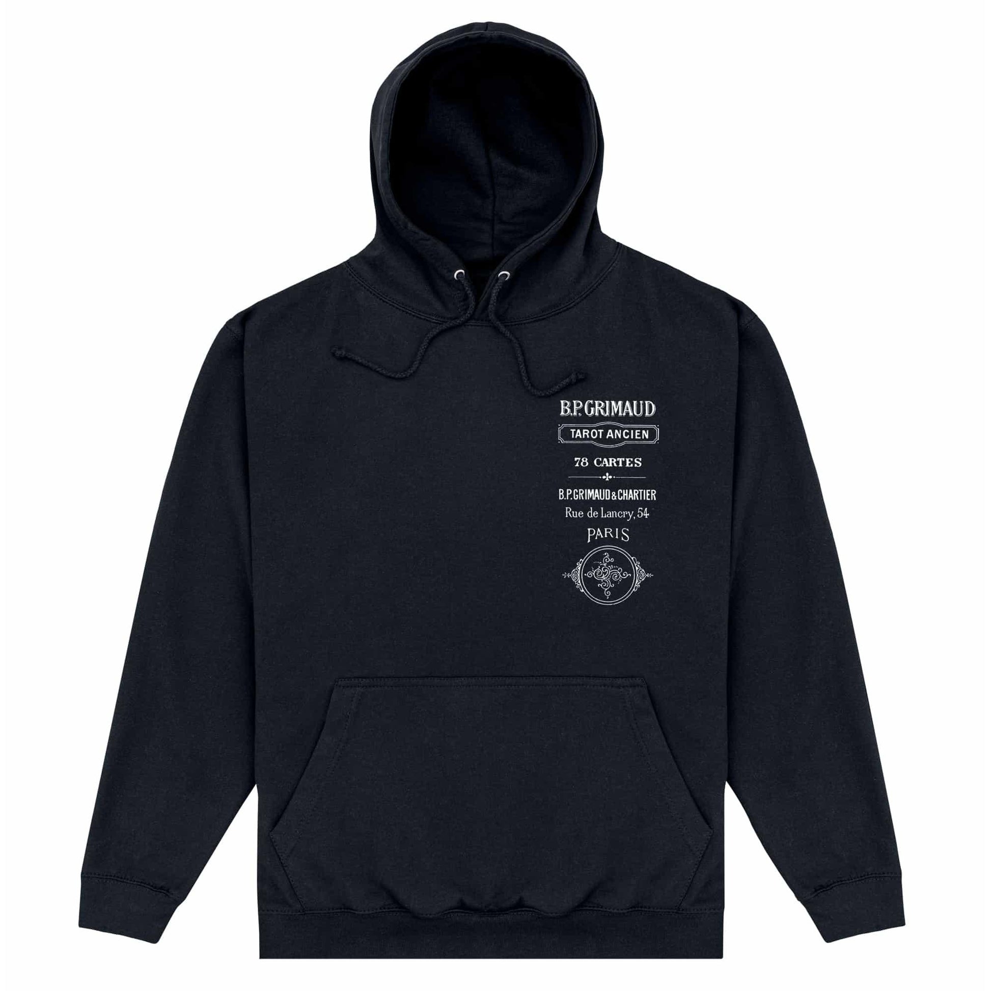 Black - Front - Apoh Unisex Adult Tarot Reading British Museum Hoodie