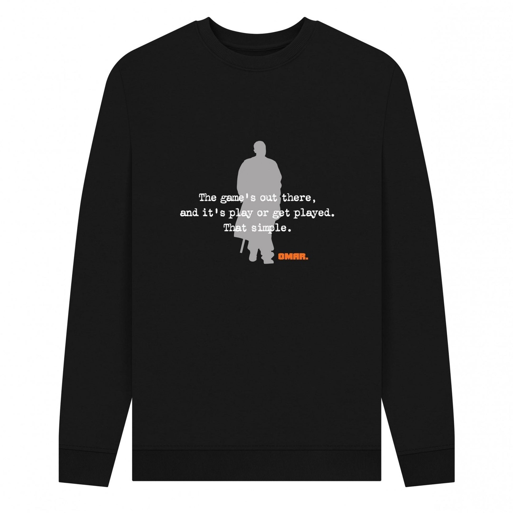 Black - Front - The Wire Unisex Adult The Game´s Out There Sweatshirt