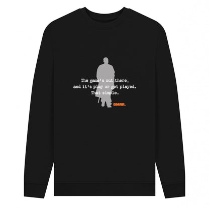 Black - Front - The Wire Unisex Adult The Game´s Out There Sweatshirt