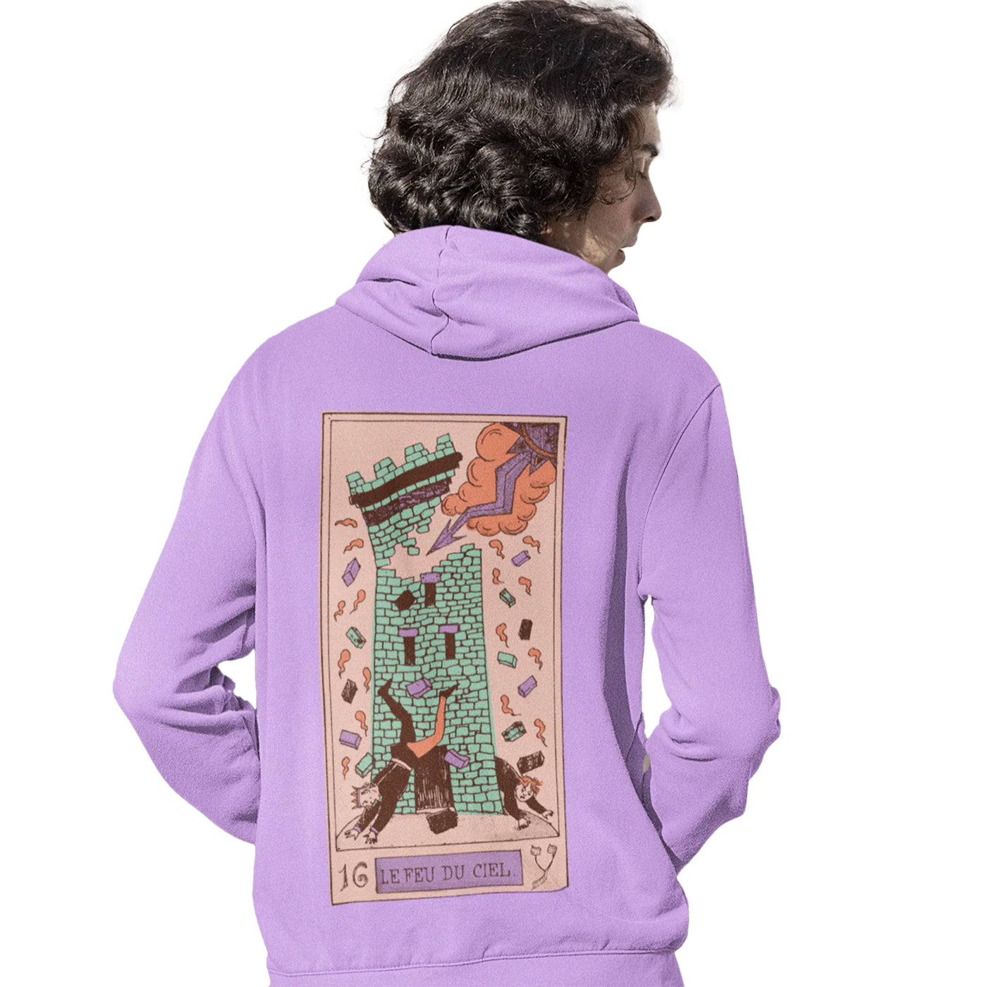 Purple - Lifestyle - Apoh Unisex Adult Tarot British Museum Hoodie