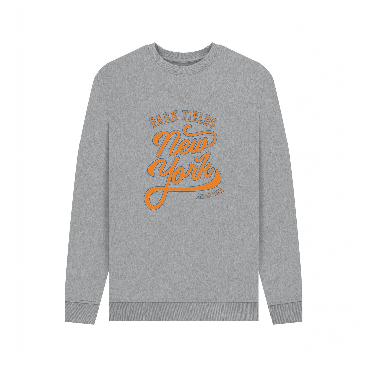 Light Heather - Front - Park London Unisex Adult New York State Of Mind Sweatshirt