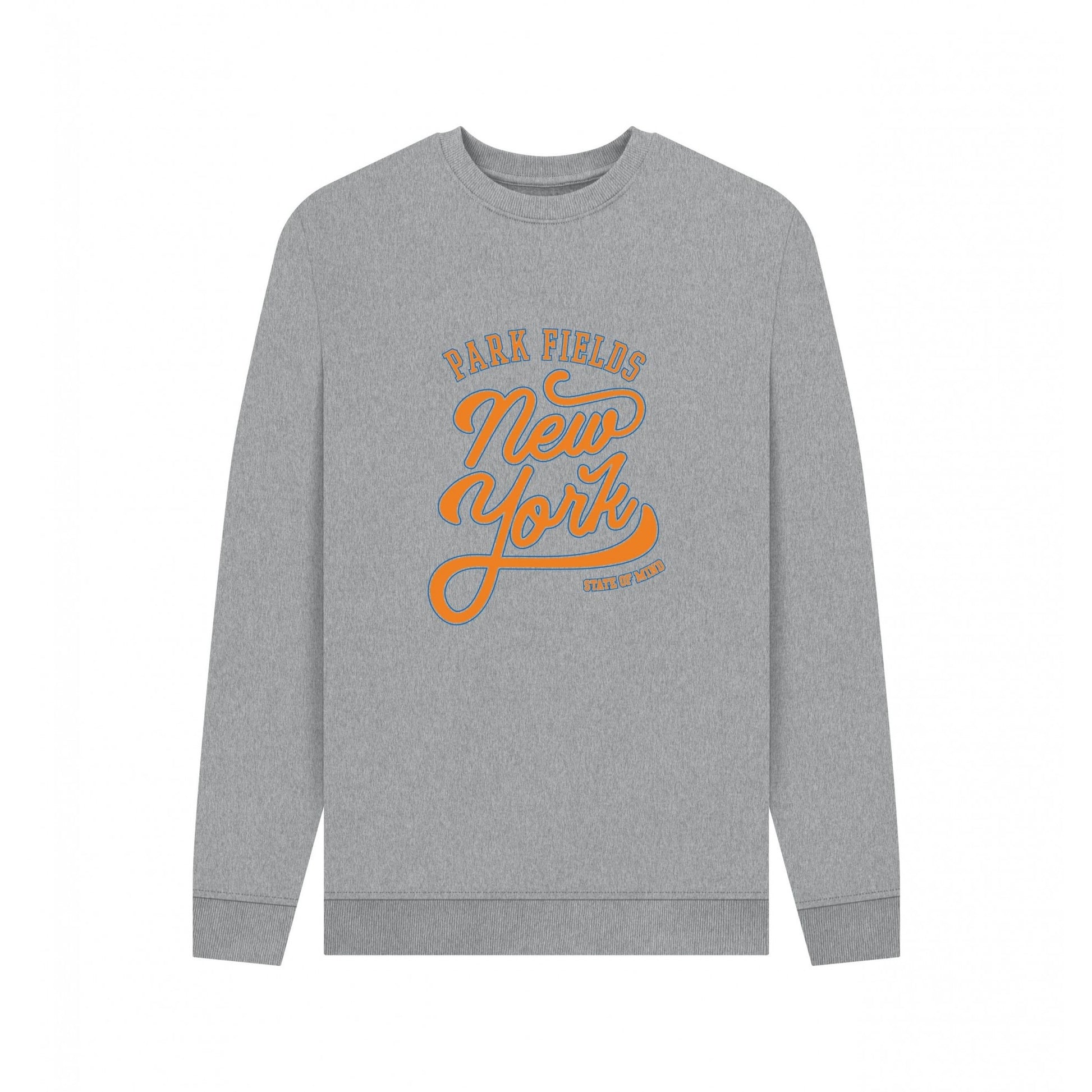 Light Heather - Front - Park London Unisex Adult New York State Of Mind Sweatshirt
