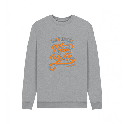 Light Heather - Front - Park London Unisex Adult New York State Of Mind Sweatshirt