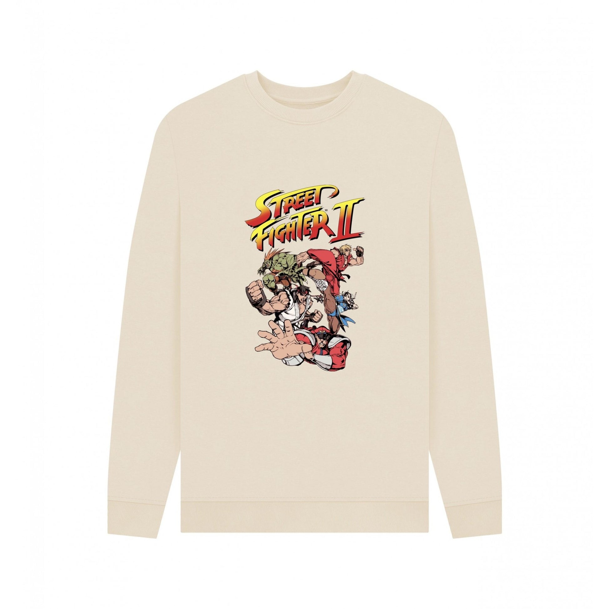 Oat - Front - Street Fighter 2 Unisex Adult Group Sweatshirt