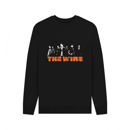 Black - Front - The Wire Unisex Adult Logo Sweatshirt