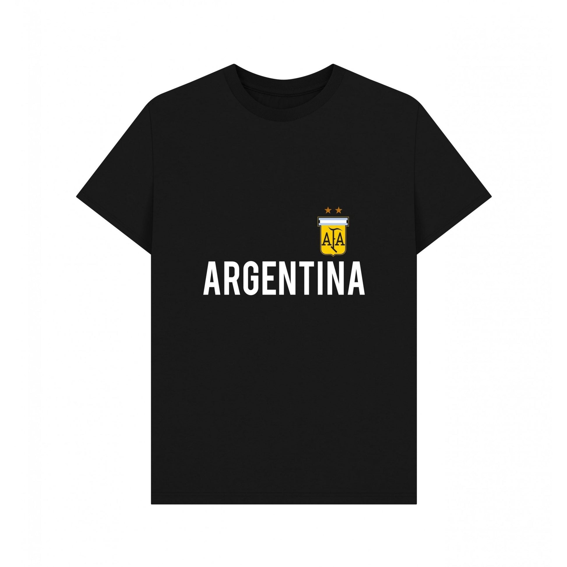 Black - Front - TOFFS Unisex Adult Argentina T-Shirt