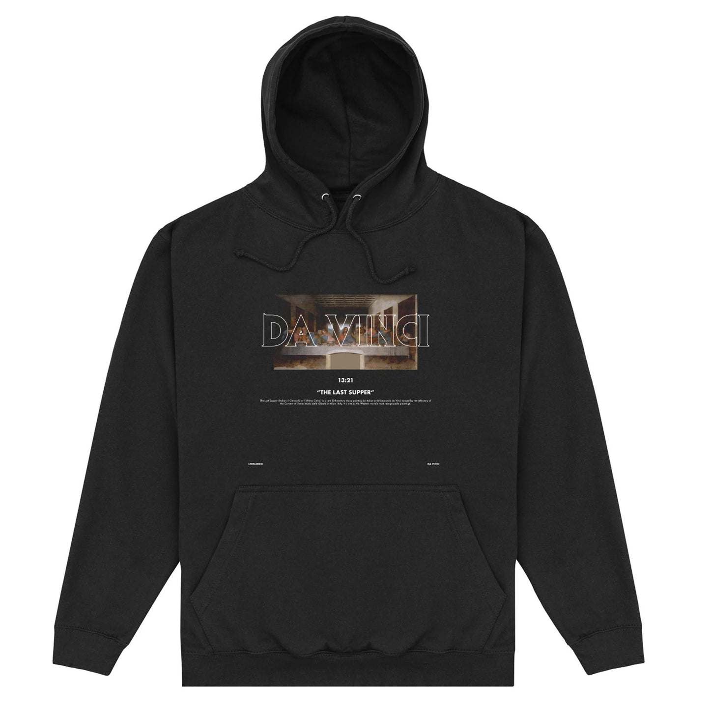 Black - Front - Apoh Unisex Adult Last Supper Da Vinci Hoodie