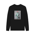 Black - Front - Apoh Unisex Adult Banksy Christmas Tree Sweatshirt