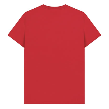 Red - Back - Elf Unisex Adult Ninny Muggins Graphic T-Shirt
