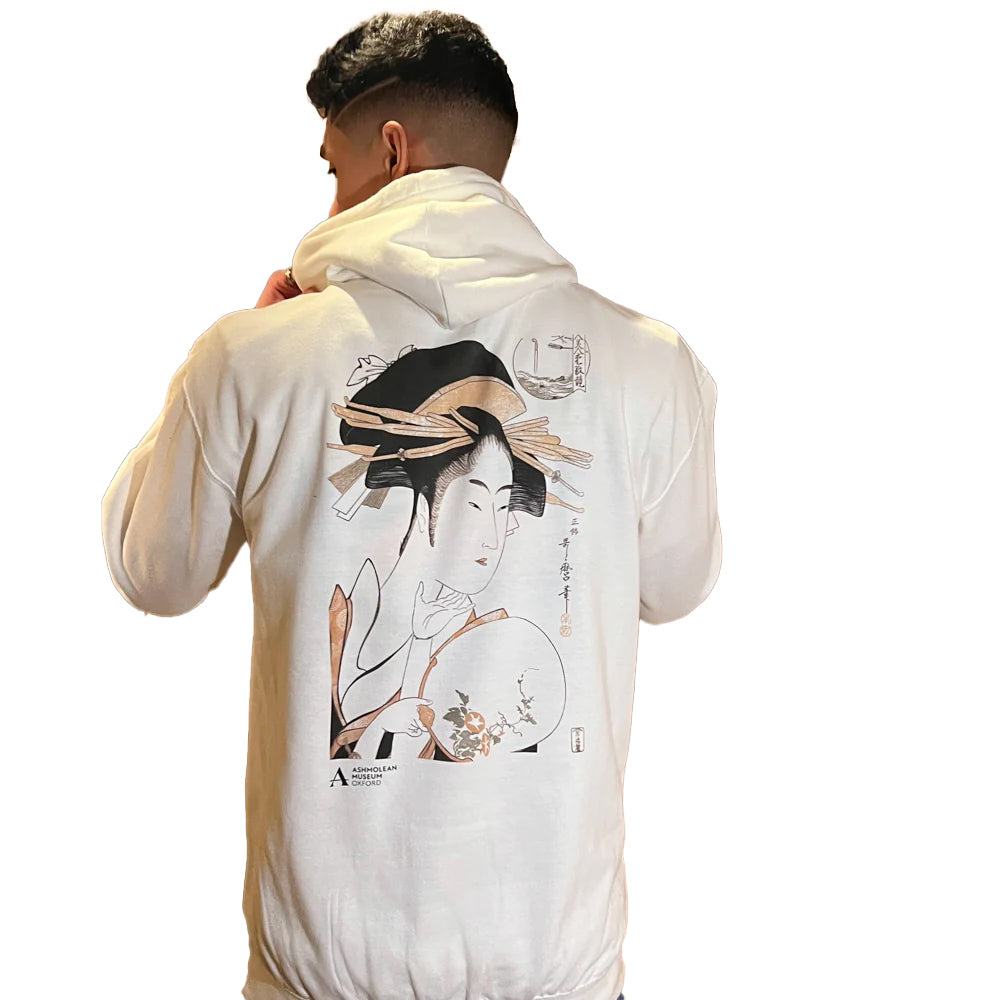 White - Lifestyle - Ashmolean Museum Unisex Adult Portrait Hoodie