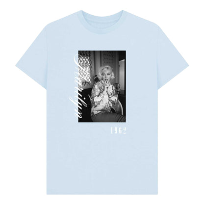 Sky Blue - Front - Marilyn Monroe Unisex Adult 1962 Graphic T-Shirt