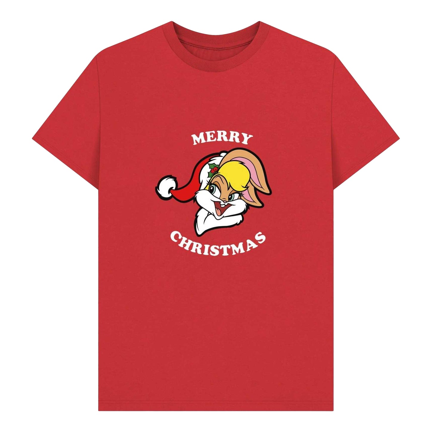 Red - Front - Looney Tunes Unisex Adult Lola Bunny Christmas T-Shirt