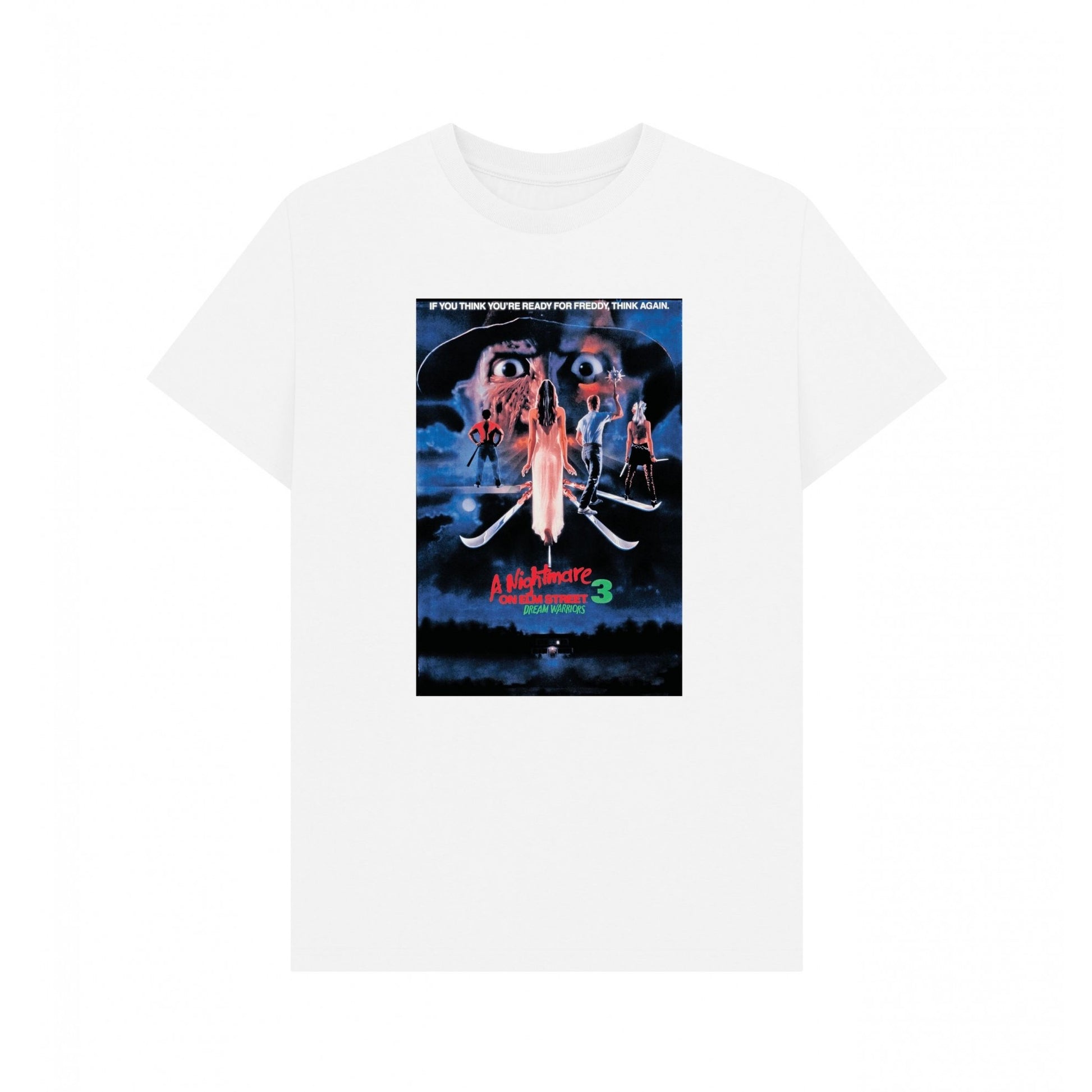 White - Front - A Nightmare On Elm Street Unisex Adult Ready for Freddy T-Shirt