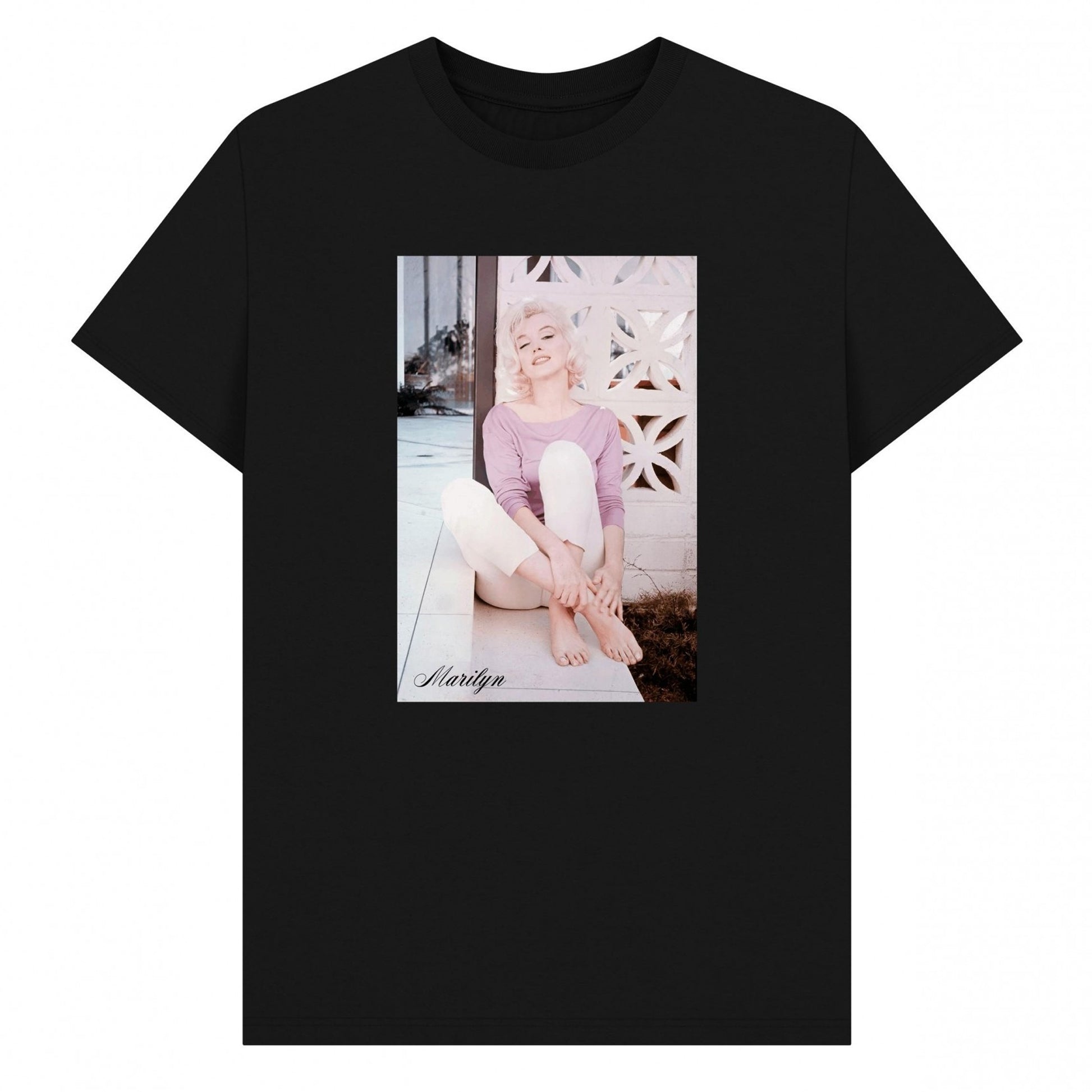 Black - Front - Marilyn Monroe Unisex Adult Graphic T-Shirt
