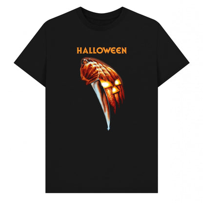 Black - Front - Halloween Unisex Adult Movie Poster T-Shirt