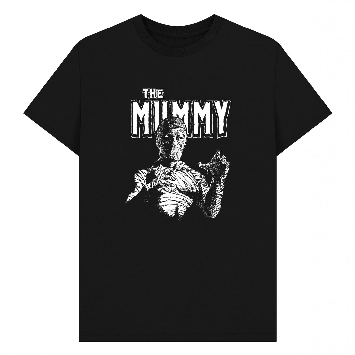 Black - Front - Horror Line Unisex Adult Mummy T-Shirt