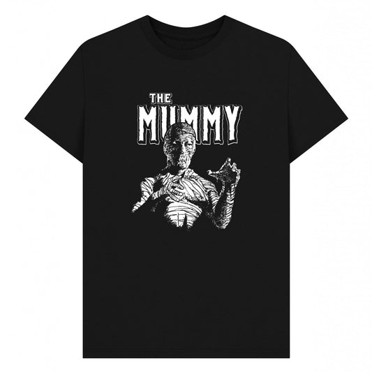 Black - Front - Horror Line Unisex Adult Mummy T-Shirt