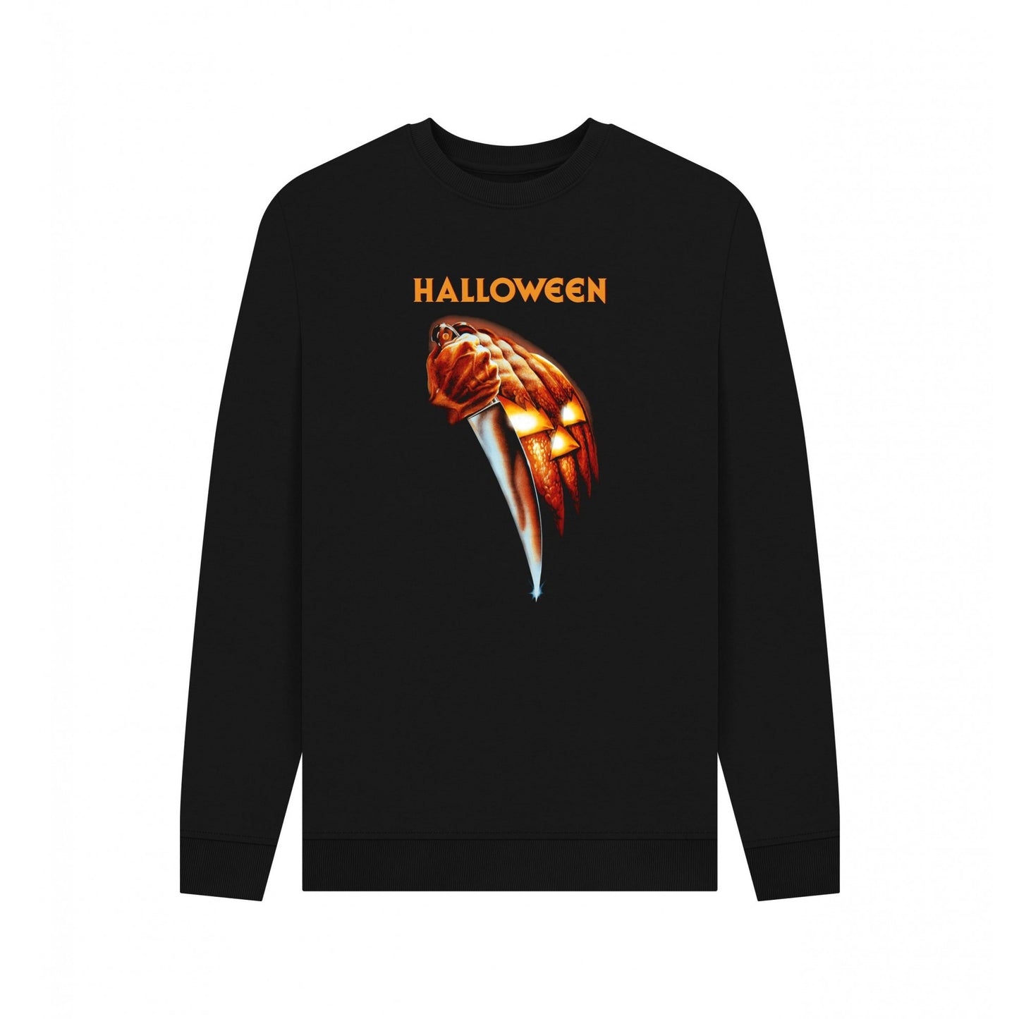 Black - Front - Halloween Unisex Adult Movie Poster Sweatshirt
