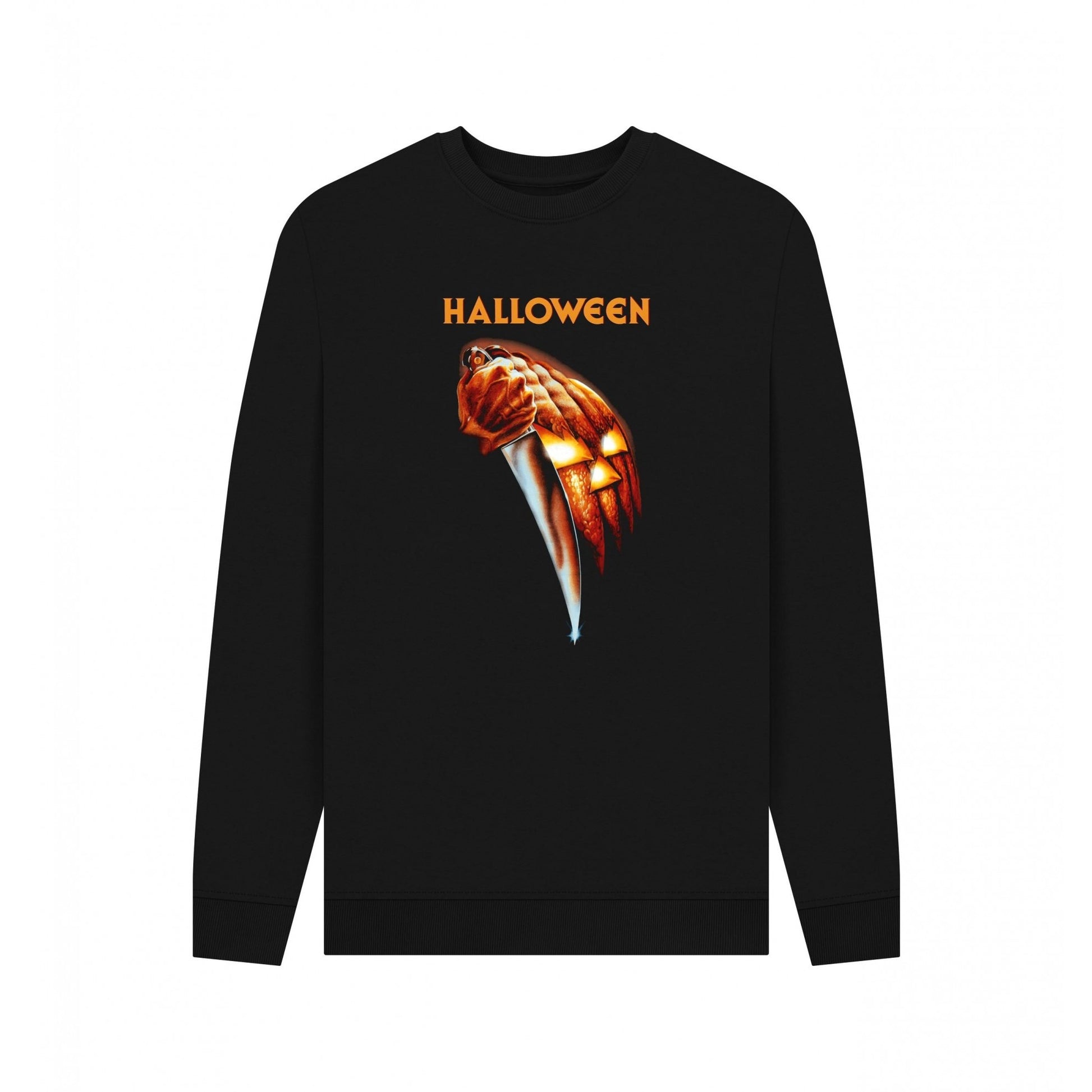 Black - Front - Halloween Unisex Adult Movie Poster Sweatshirt