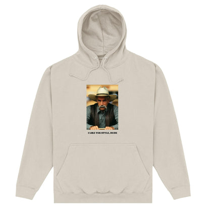 Beige - Front - The Big Lebowski Unisex Adult The Stranger Hoodie