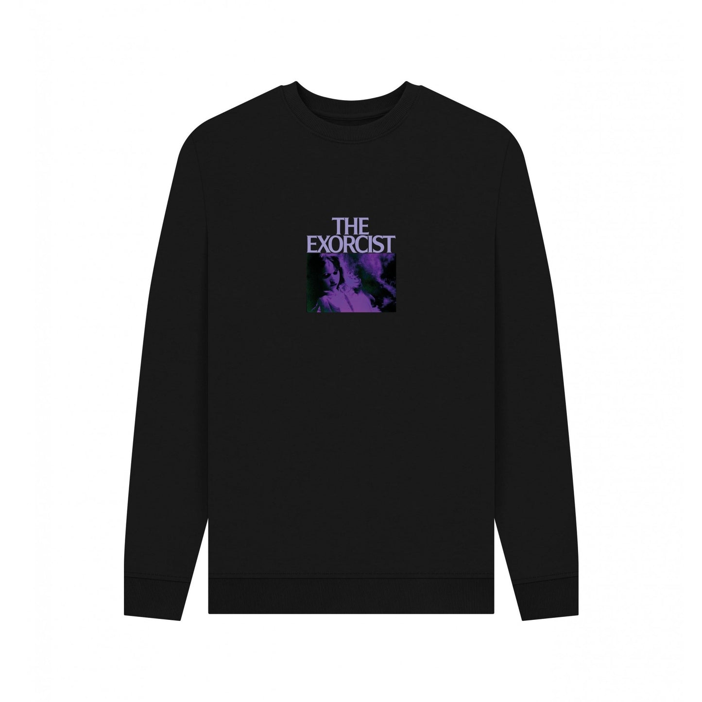 Black - Front - The Exorcist Unisex Adult Movie Scene Sweatshirt