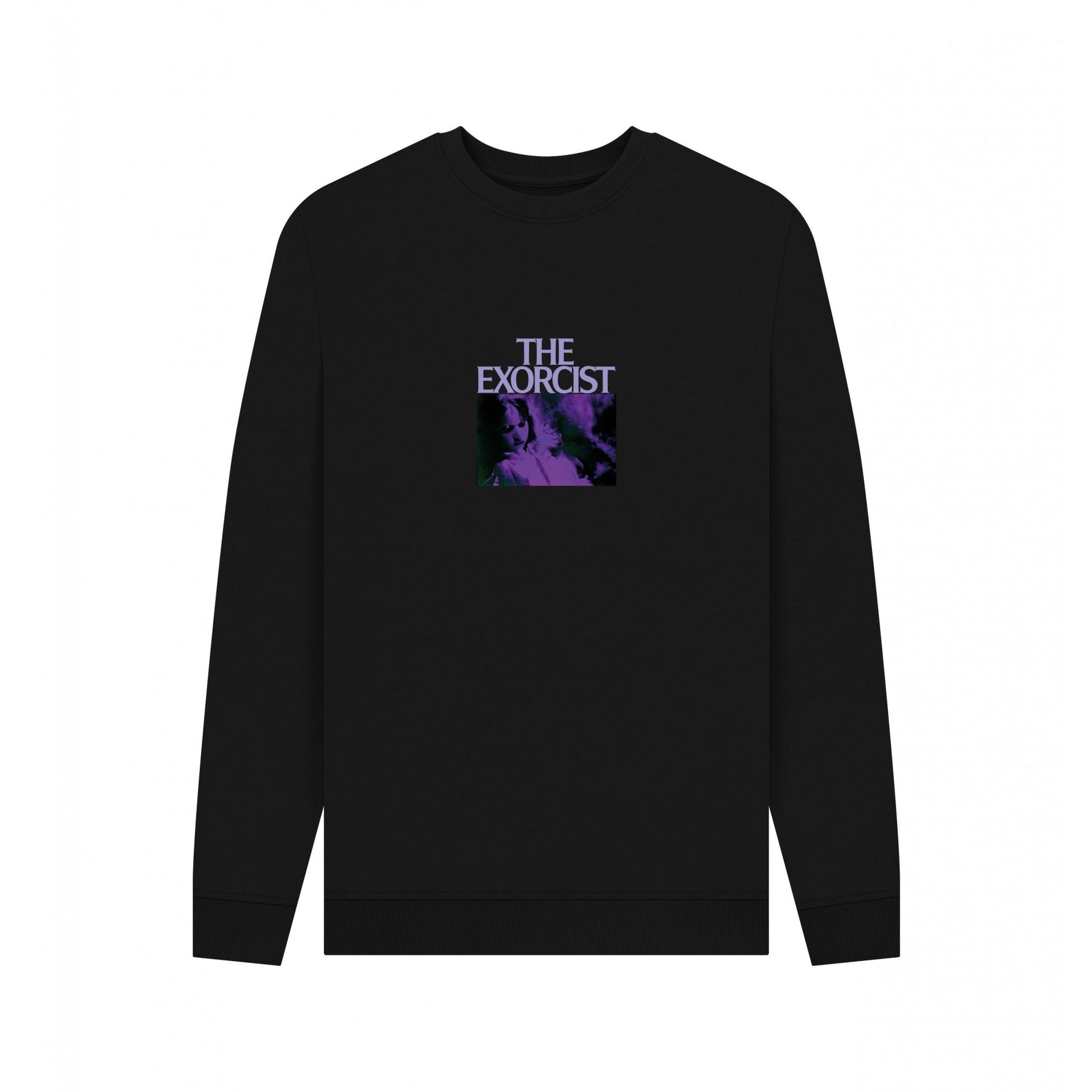 Black - Front - The Exorcist Unisex Adult Movie Scene Sweatshirt