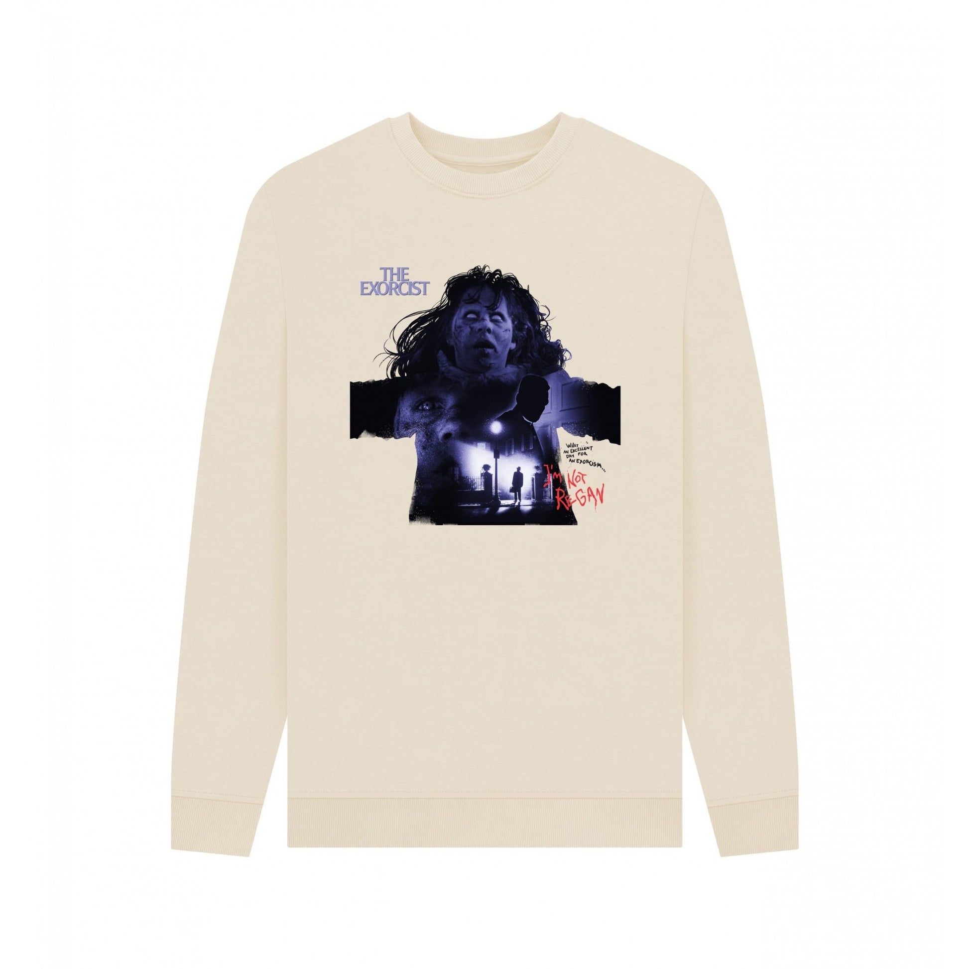 Oat - Front - The Exorcist Unisex Adult I´m Not Regan Sweatshirt