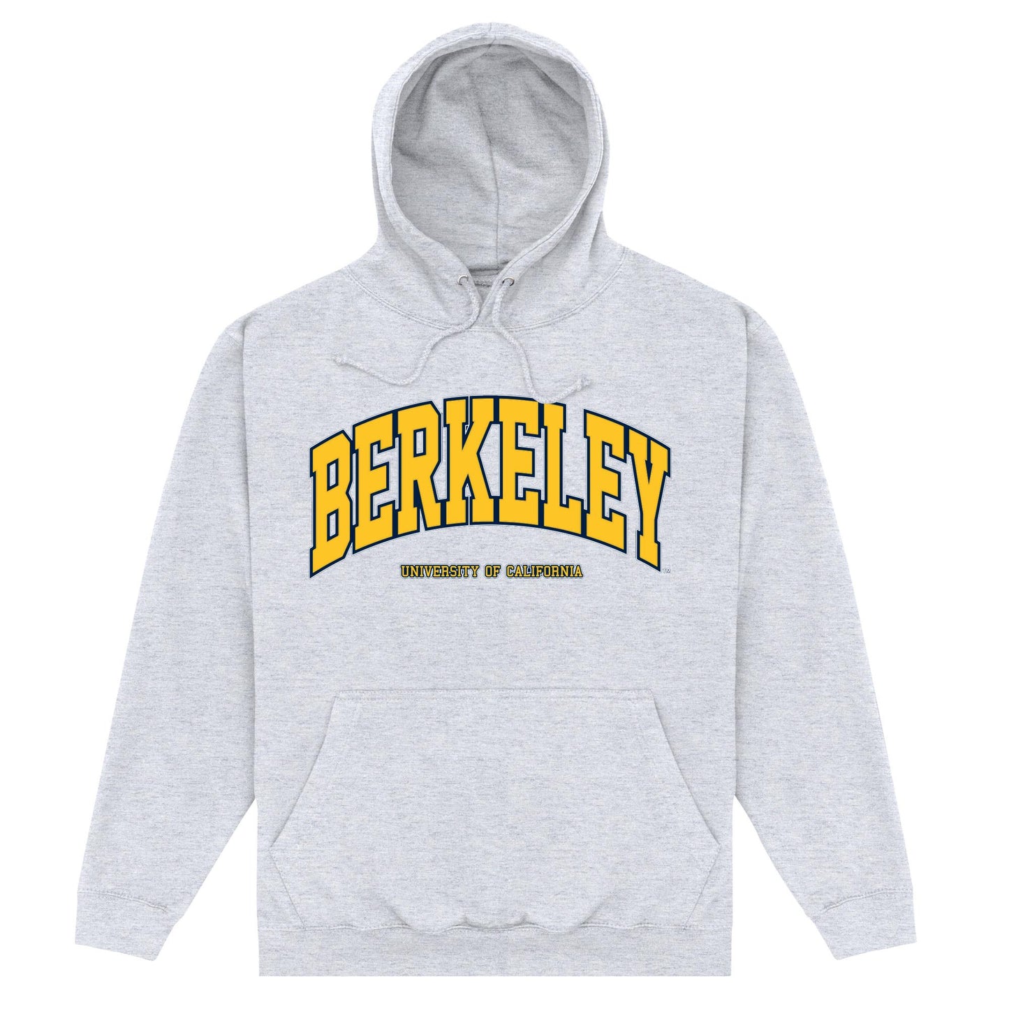 Heather Grey - Front - Berkeley Unisex Adult University Of California Arch Hoodie