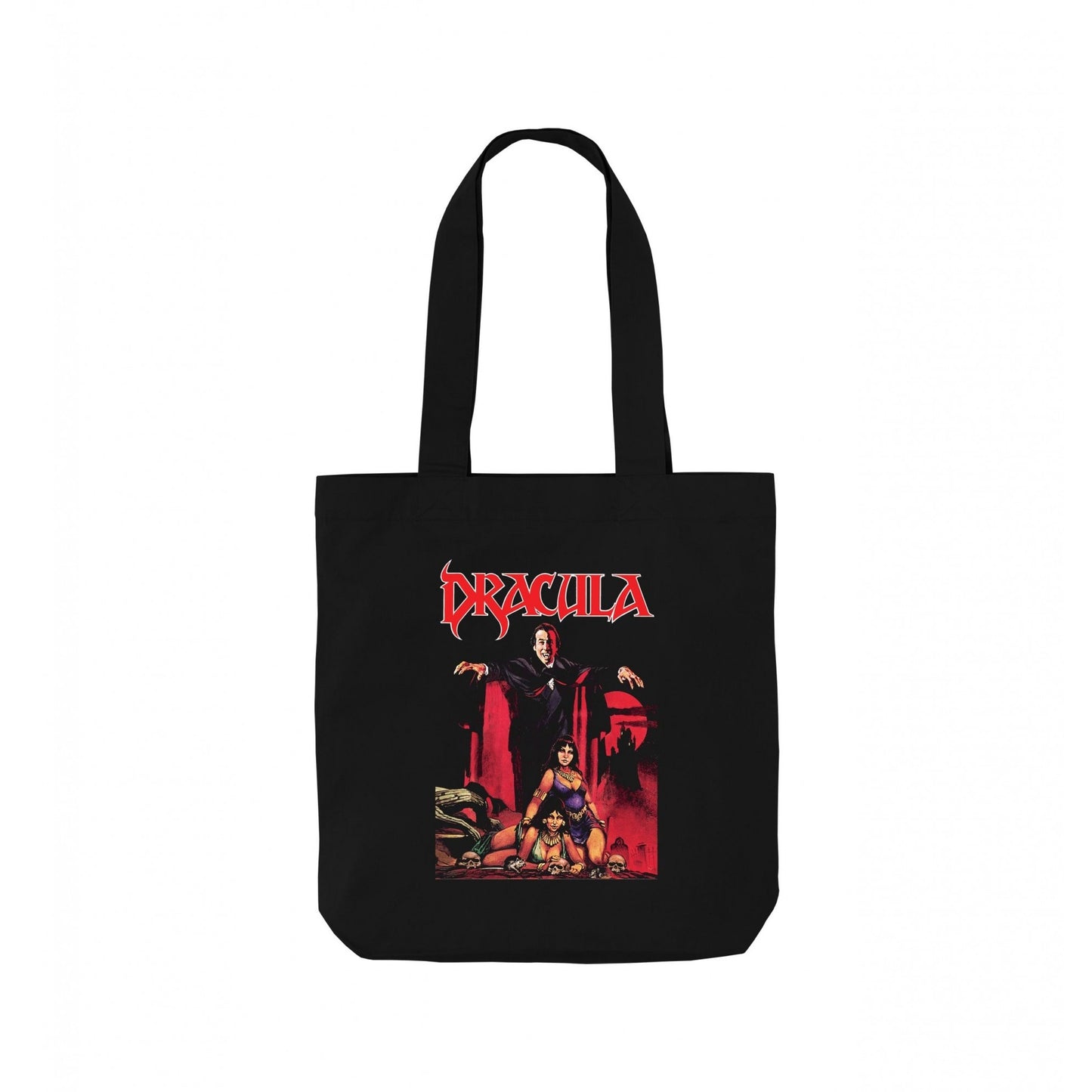 Black - Front - Horror Line Lives! Dracula Tote Bag