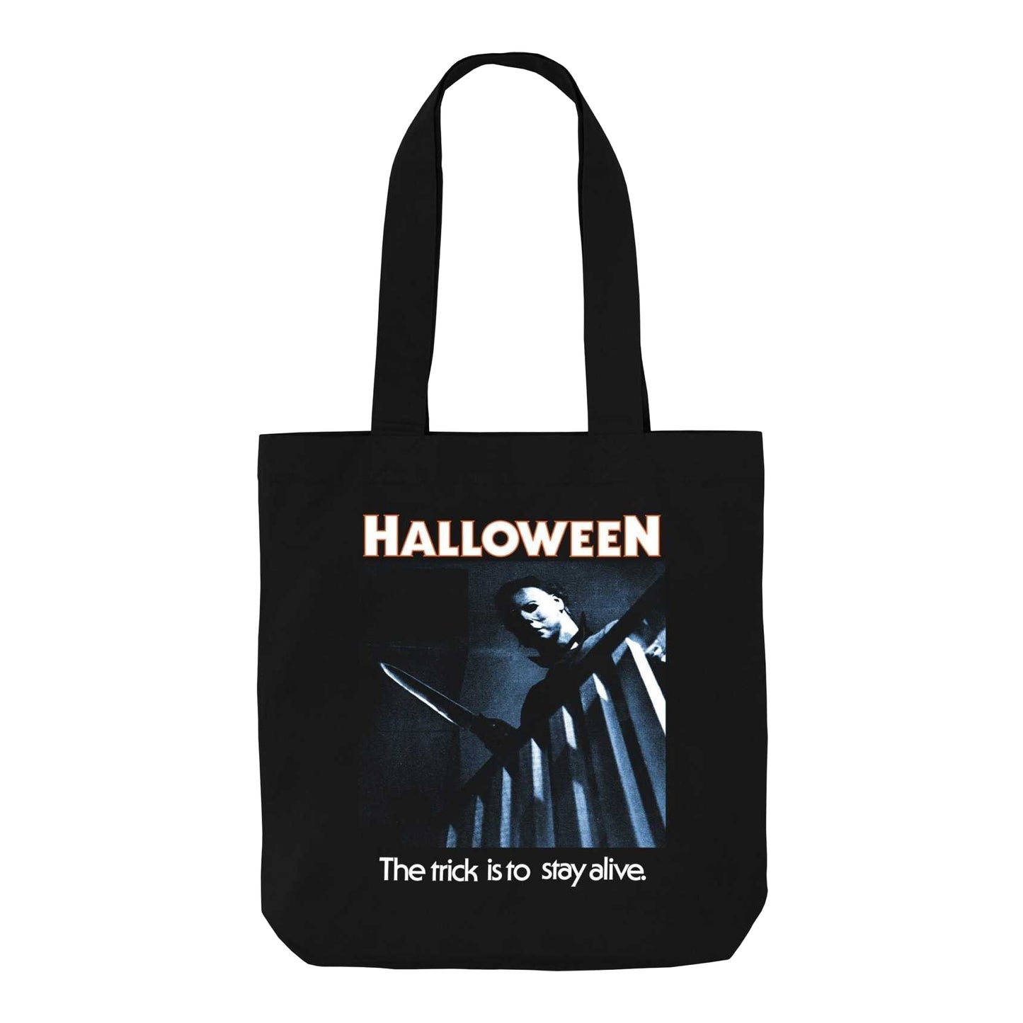 Black - Front - Halloween Trick To Stay Alive Graphic Tote Bag