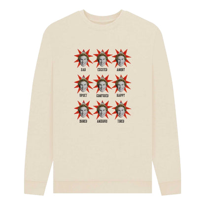 Oat - Front - Elf Unisex Adult Moods Sweatshirt